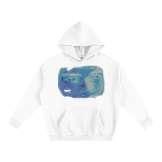 Blue Faced Oversized Hoodie (Snow)